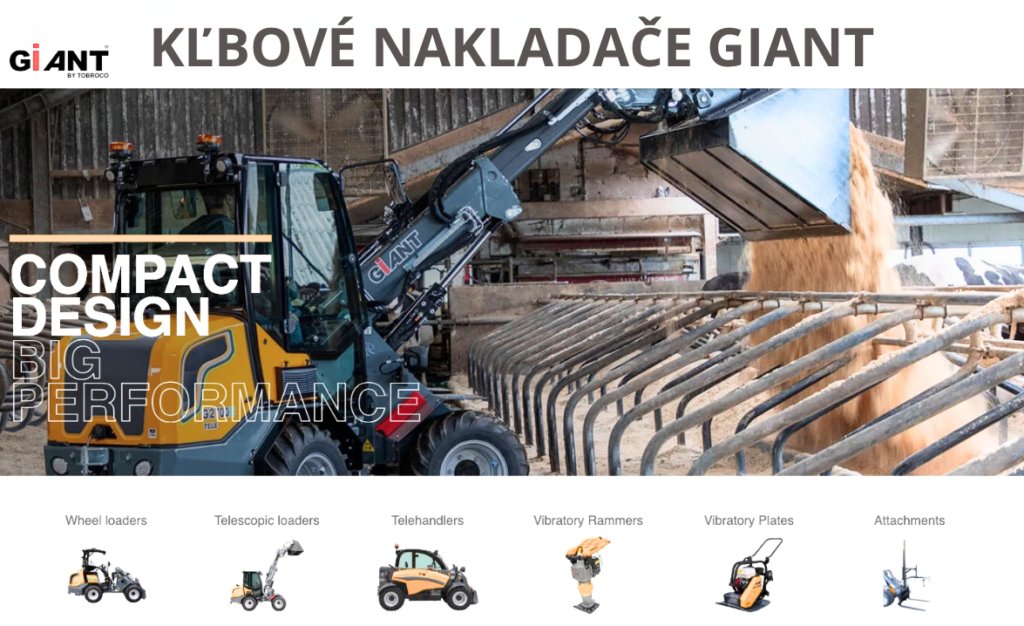 Kľbové nakladače GIANT